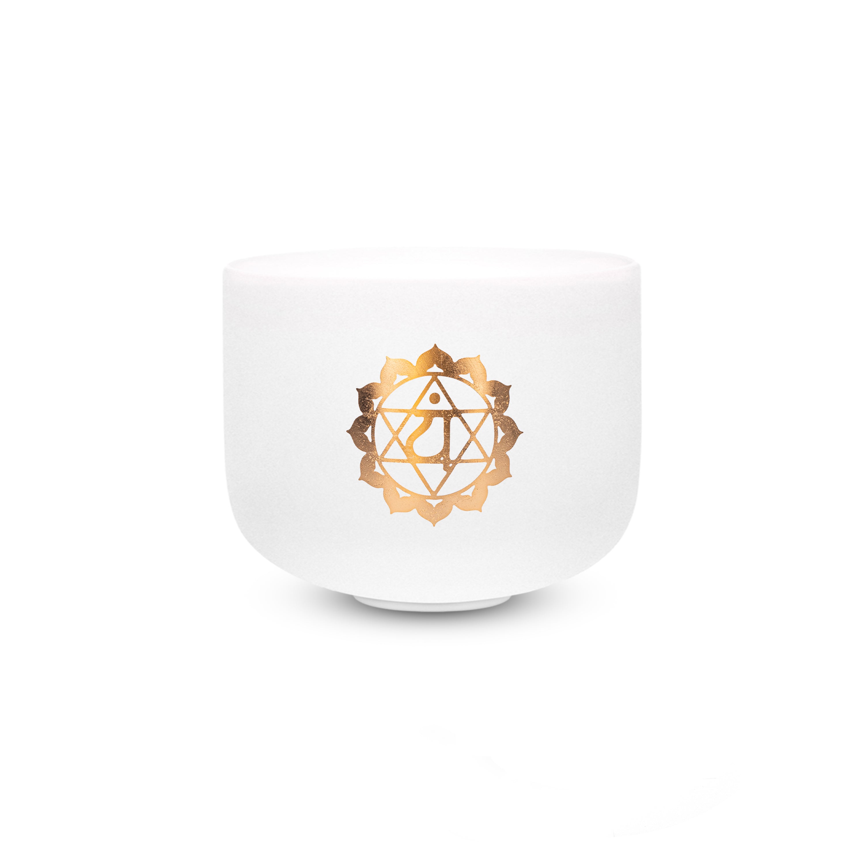 TOPFUND 432 Hz Set of 7 Gold Chakra Pattern Crystal Singing Bowls 6-12 inch with Heavy Duty Carrying Cases and Singing Bowl Mallets